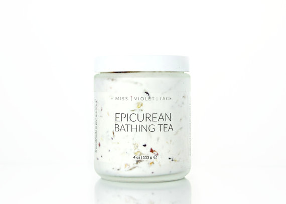 This shop is beautiful. If I had a bath tub, I'd scoop this right up. Chamomile, rose and honeysuckle sound like the perfect combination with a warm bath.  Epicurean Bathing Tea, $35