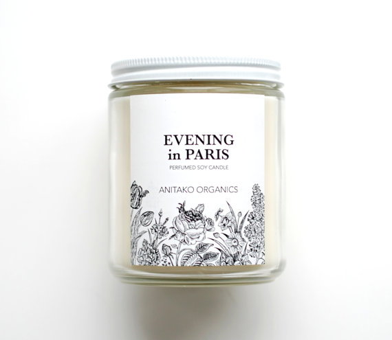 Not a skincare item but I would light this while I'm going through my nightly skincare routine and love it.  Evening in Paris Soy Candle, $24