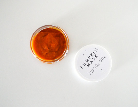 How badly do you want to slather this all over your face and let slough off all those dead skin cells?  Exfoliating Pumpkin Face Mask, $12
